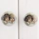 Baby Doll Flat Ceramic Drawer Knob